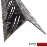 Aluminium 2-fach Kantenschutz und Eckschutz Riffelblech Duett 1,5/2,0mm stark